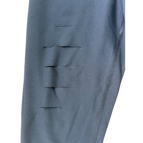 90 DEGREE BY REFLEX Black Distressed Leggings Size Medium NEW With Tags - Picture 4 of 9